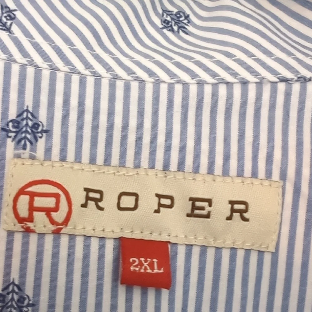 Roper Blue Striped Men's Shirt